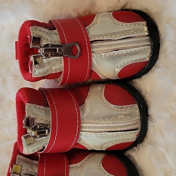 Small dog shoes winter boots animal cold weather protection - Picture 3 of 13